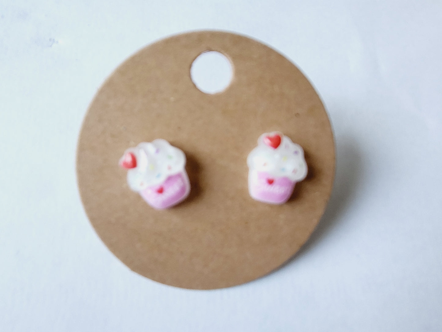 Boucle d'oreille cupcake